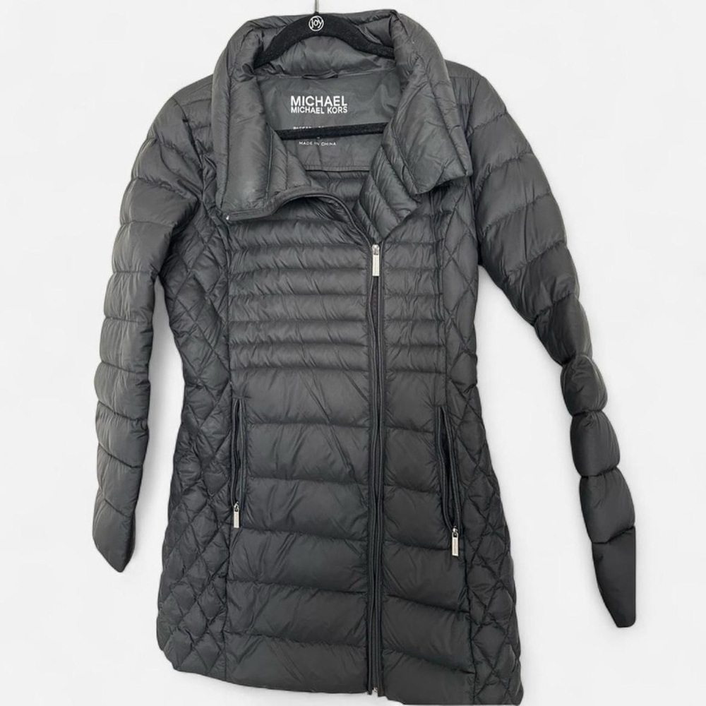 Michael Kors Black Down Fill Puffer Coat S
